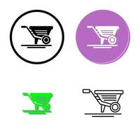 Wheelbarrow Vector Icon