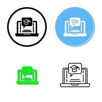 E Learning Vector Icon