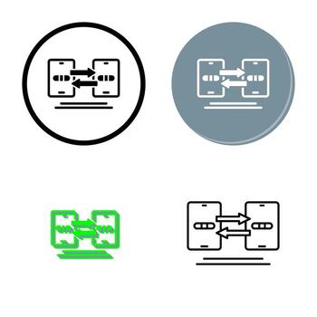 Data Synchronization Vector Icon