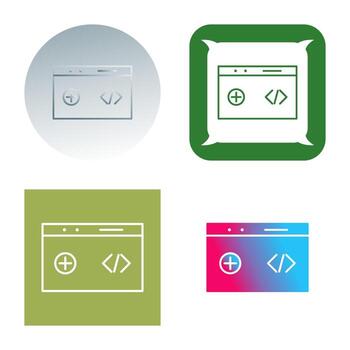 Unique Clean Code Vector Icon