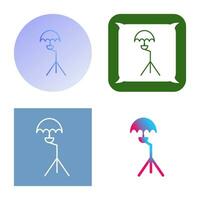 Unique Umbrella Stand Vector Icon