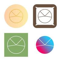 icono de vector de análisis de gráfico circular