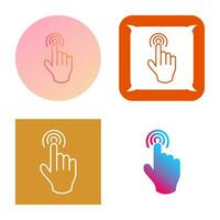 Danger of Hand Press Vector Icon