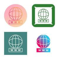 Unique World Wide Web Vector Icon