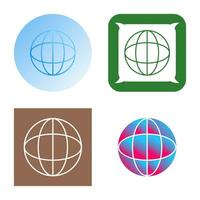 Unique Globe Vector Icon