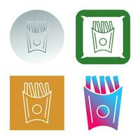 Unique French Fries Vector Icon