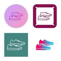 icono de vector de zapatillas