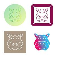 Hippo Vector Icon