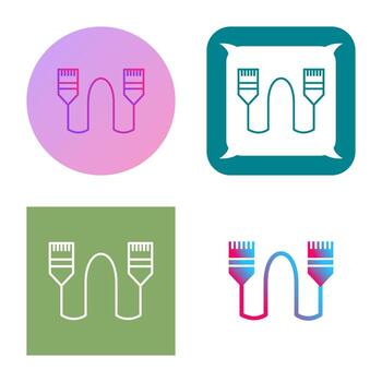 icono de vector de cable de internet