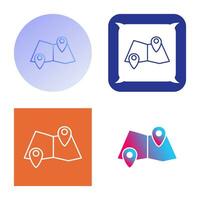 Folded Map Vector Icon