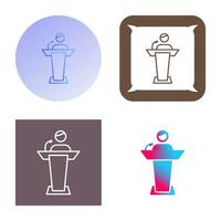 icono de vector de candidato elegido