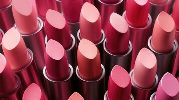 many Lipsticks in one frame photo