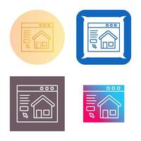 icono de vector de sitio web