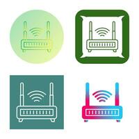 icono de vector de enrutador wifi