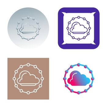 icono de vector de nube