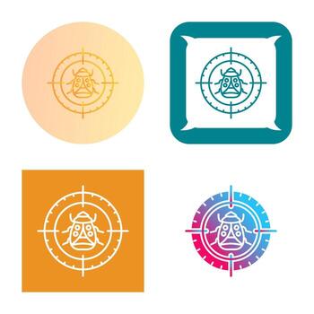 icono de vector de destino de error