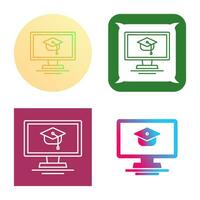 Online Course Vector Icon