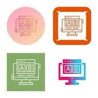 AB Testing Vector Icon