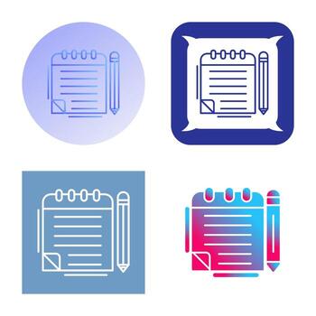 Notepad Vector Icon