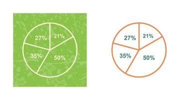 icono de vector de gráfico circular