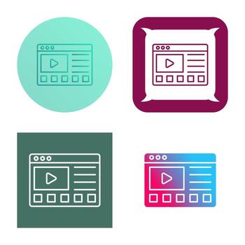 icono de vector de tutoriales en línea