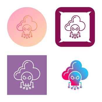 icono de vector de nube