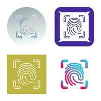 Finger Print Vector Icon