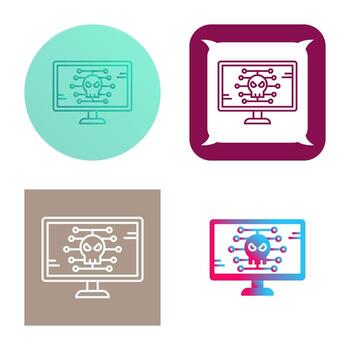icono de vector de malware