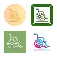 Wheel Chair Vector Icon