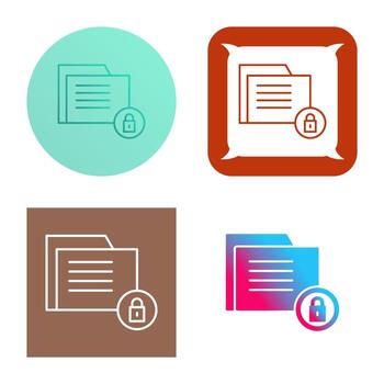icono de vector de seguridad de datos