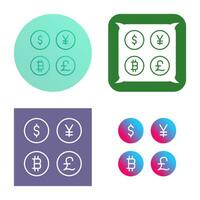 Currency Symbols Vector Icon