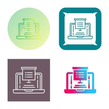 icono de vector de presentación