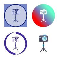 Unique Camera Stand Vector Icon