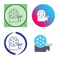 Unique Video Reel Vector Icon