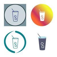 Iced Coffee Vector Icon