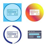 Credit Card Vector Icon