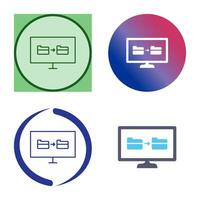 Unique File Sharing Vector Icon