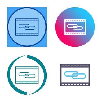 Unique Link Optimization Vector Icon