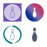 Unique Bowling Pin Vector Icon