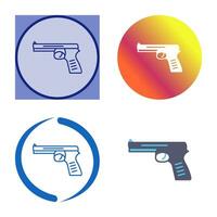 icono de vector de pistola única