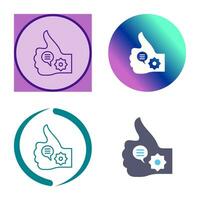 Unique Like Marketing Vector Icon