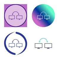 Unique Connected Systems Vector Icon