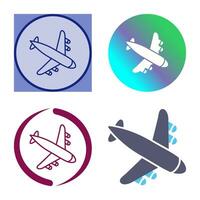 Landing Airplane Vector Icon