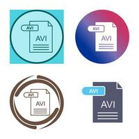 AVI Vector Icon