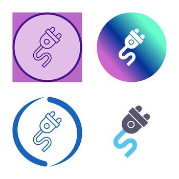 icono de vector de enchufe