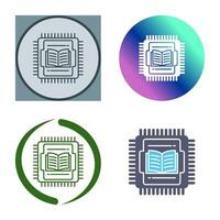 icono de vector de cpu