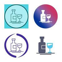 Wine Bottle Vector Icon