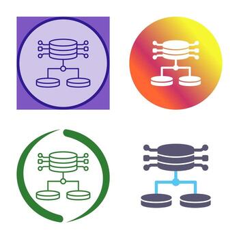 icono de vector de datos estructurados