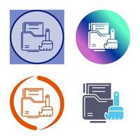 Data Cleaning Vector Icon