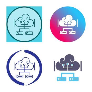 icono de vector de datos grandes